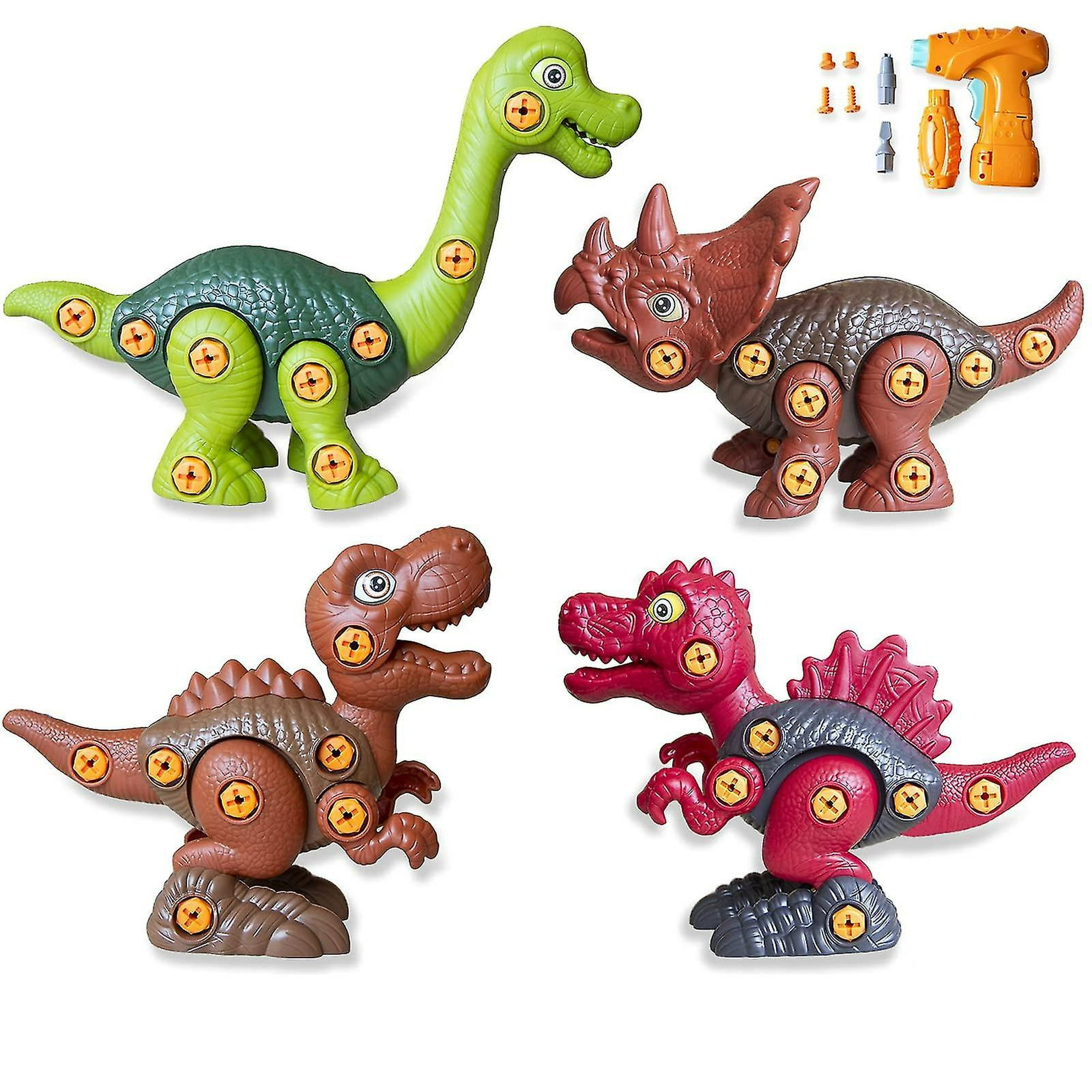 Juguetes de dinosaurio para niños de 3 a 5 años, juegos de dinosaurios  desmontables para niños y niñas de 5 a 7 años, juegos educativos STEM de