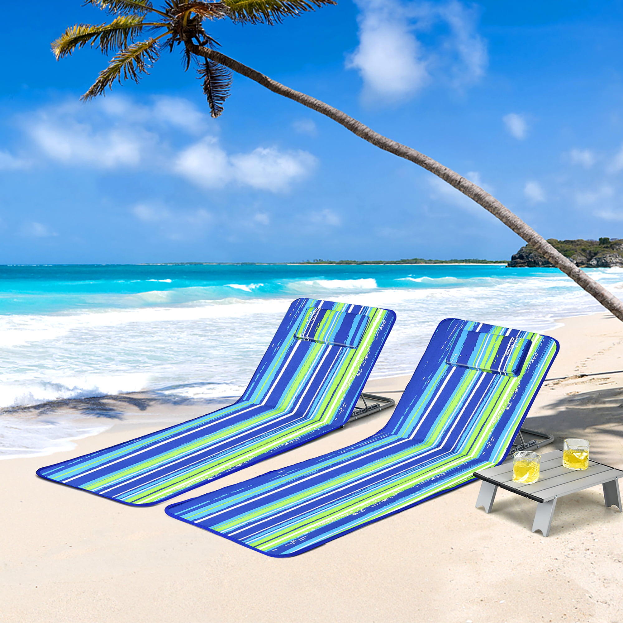 Silla de playa plegable portátil para acampar, silla de playa para  campamento, césped, excursiones, ejercicio, , pesca Zulema Asiento plegable