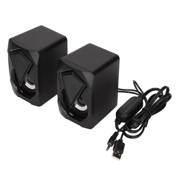 Altavoz Portátil Altavoces para PC con Cable Y Luz de Respiración LED  Altavoz de Escritorio USB para Oficina en Casa ANGGREK