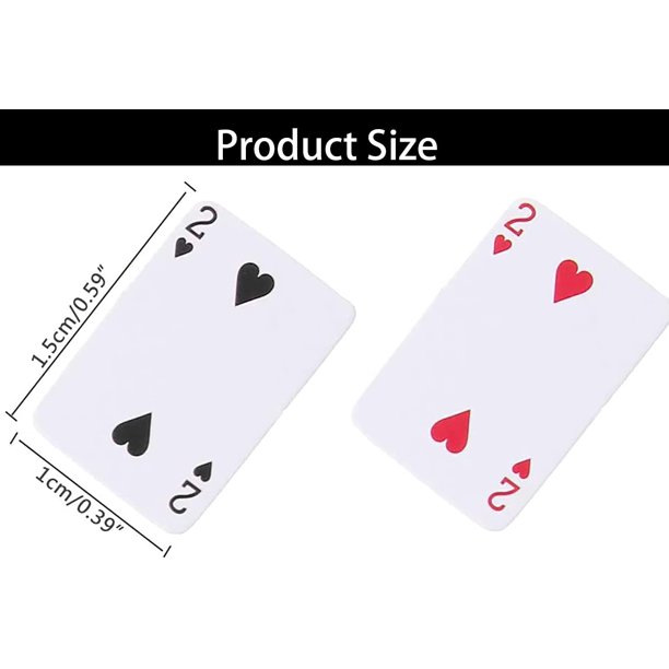 MATERIAL ESCOLAR - JUEGOS - BARAJA CARTAS POKER MINI 4x6x1.5 c20