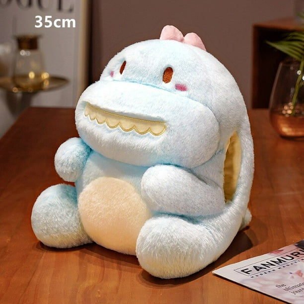 Almohada de peluche de dinosaurio para niños, suave almohada de