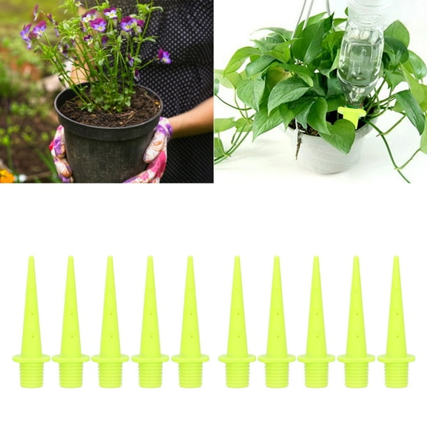 Paquete de 6 picos de riego automático, goteros de riego por goteo para  plantas