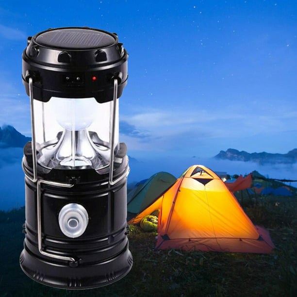 Camping linterna LED antorcha impermeable linterna Camping luz para  senderismo al aire libre Negro Cola Linterna de tienda