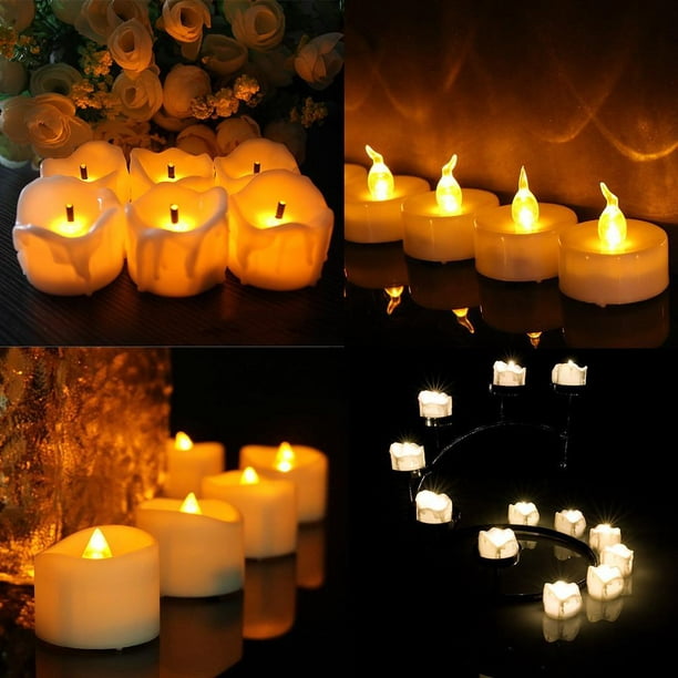 50 velas pequeñas de corazón, color blanco. Adepaton 2034679-3