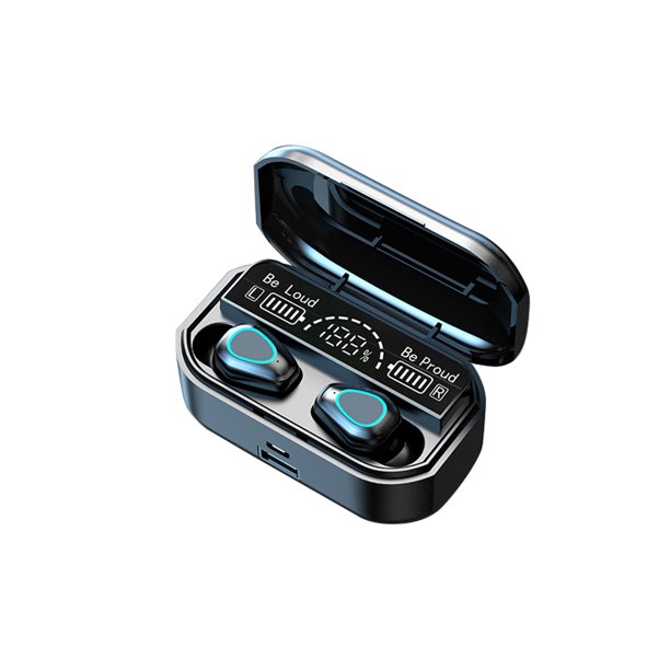 Auriculares inalámbricos Bluetooth V5.2 compatibles con Lenovo ThinkPad 8  con funda de carga para auriculares intrauditivos (V5.2 negro)