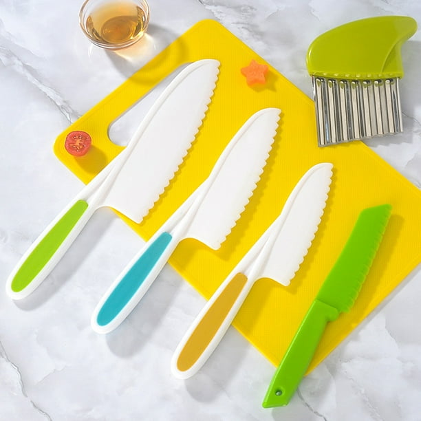 Juego de 17 herramientas de cocina Montessori para niños pequeños, juego de  cuchillos seguros para niños pequeños, juego de cuchillos seguros para