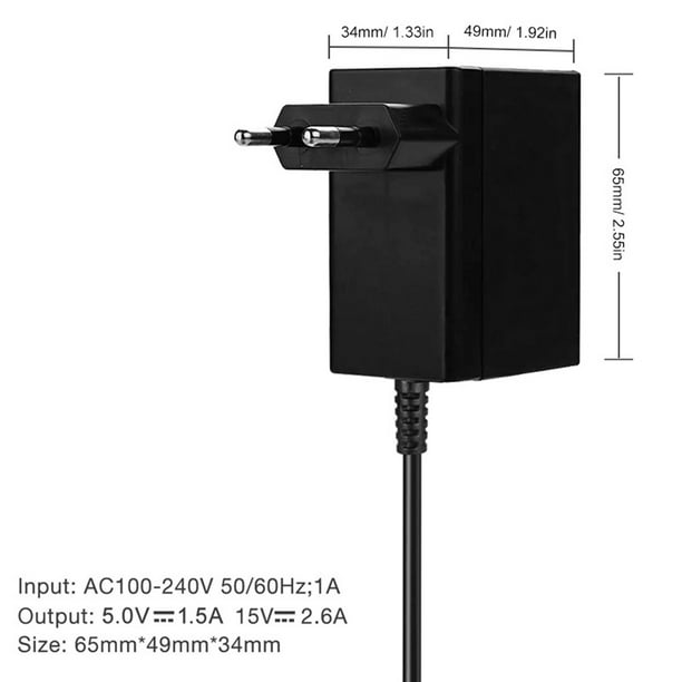 DATA FROG-adaptador de CA para Nintendo Switch, cargador para consola de  juegos OLED, carga USB tipo C, fuente de alimentación para Nintendo Switch,  EU/US - AliExpress