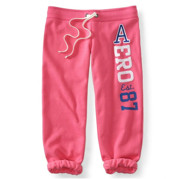 Aeropostale Heritageri - Pantalones para mujer, color rosa, grande Aeropostale Pantalones deportivos | Walmart en línea