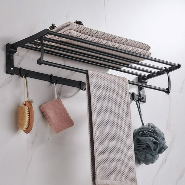 Perchero para toals de baño, perchero para ropa, para armario, armario,  puerta, suspensión para baño, garaje, montado en pared, capa 50cm Baoblaze  Gancho multiusos