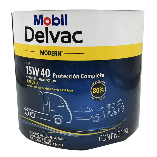 Aceite Motor Diesel Mobil Delvac Modern 15w40 Api Ck-4 Tapa Amarilla
