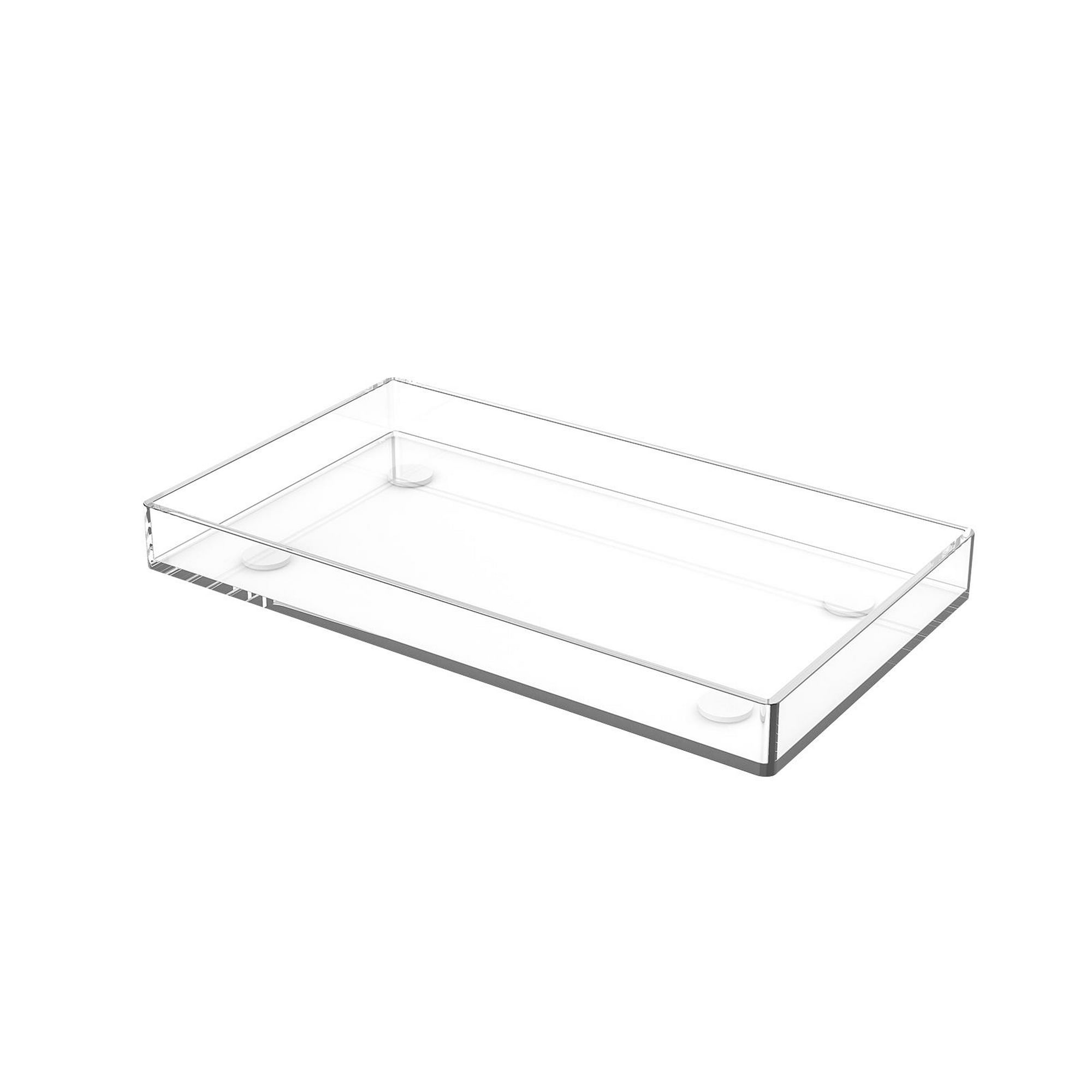 FENGDIAN Bandeja de bañera simple moderna de 31.5 in/31 estantes de  acrílico transparente para colocar en el baño de lujo, jabón, vino/libros