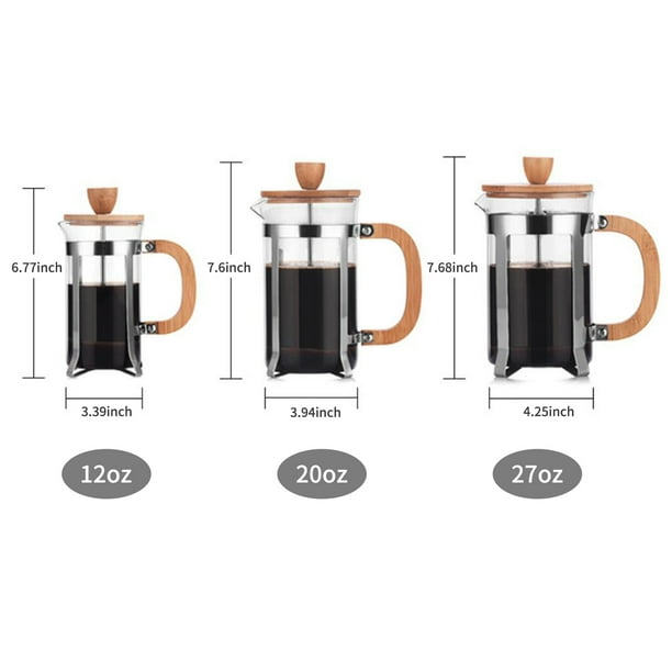 1pc 12oz/21oz/27oz Cafetera De Prensa Francesa 1 - Temu