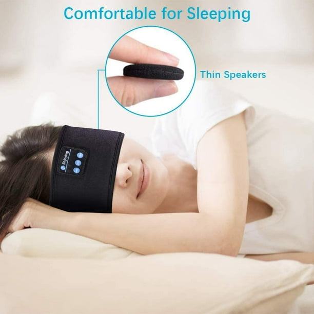 Auriculares para dormir con diadema Bluetooth, cómodos auriculares para  dormir para mujeres, máscara de dormir con auriculares Bluetooth, diadema