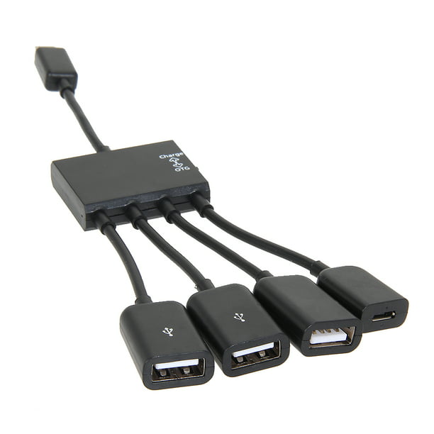 SAMSUNG Cable de sincronización de datos micro USB con C a Micro y USB OTG  adaptador para Android Galaxy Smart Phone Tablet