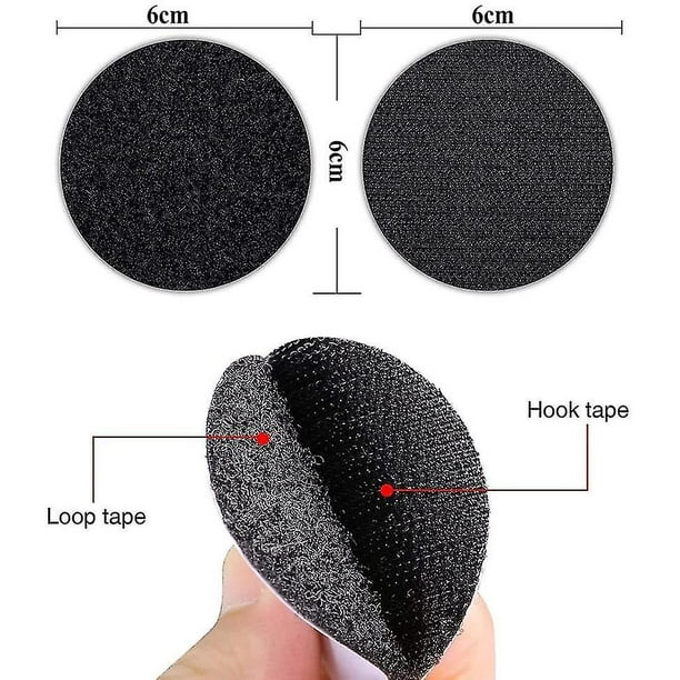 Velcro negro extra fuerte dos caras 5 cms