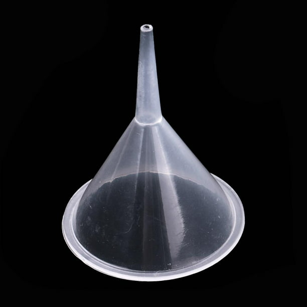 Embudo plástico embudo pequeño embudo salida de líquido más transparente.