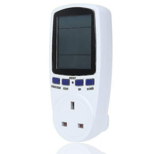 Monitor de uso de electricidad, medidor de consumo de energía eléctrica  Monitor de energía Temporizador Enchufe Analizador de vatios Kwh Plug-in  con pantalla LCD para hotel en