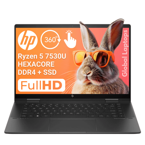 laptop hp 15fh13 ryzen 5 7530u 8gb ram 256 ssd fhd touch x360 hp