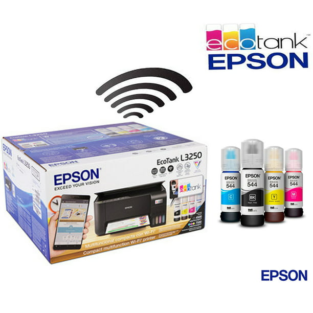 Impresora Multifuncional Epson L3250 Color Negro Ecotank Tinta Continua 5  Tintas T544