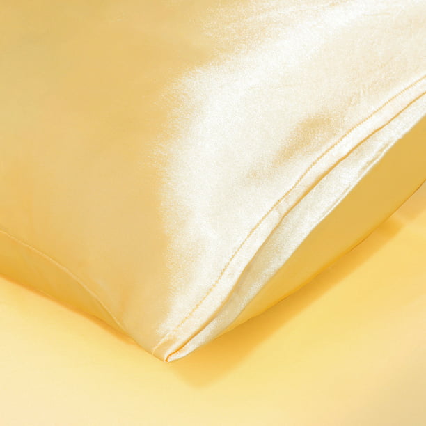 Juego de sábanas de satén de seda 100 % pura, 4 piezas, sábana bajera de  seda de 17 pulgadas de profundidad, juego de sábanas de seda y fundas de