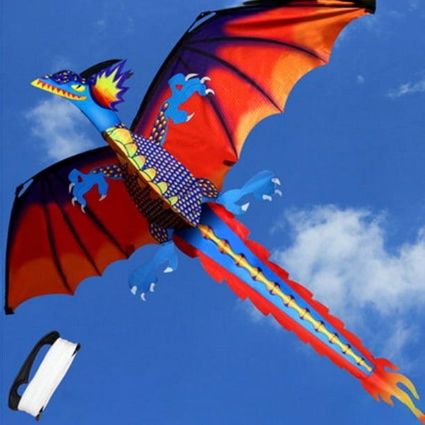 Crianças realistas Big 3d Papagaio Kite Crianças Flying Jogo Esportes ao Ar  Livre Jogando Jogo De Brinquedo Jardim Pano Divertido Brinquedos Presente  brinquedos com linha 100m