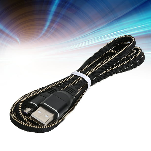 Cable cargador negro para movil Micro USB Carga