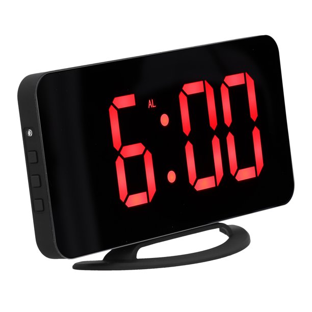 Reloj Led Digital Multifunción Pantalla Espejo Con Base