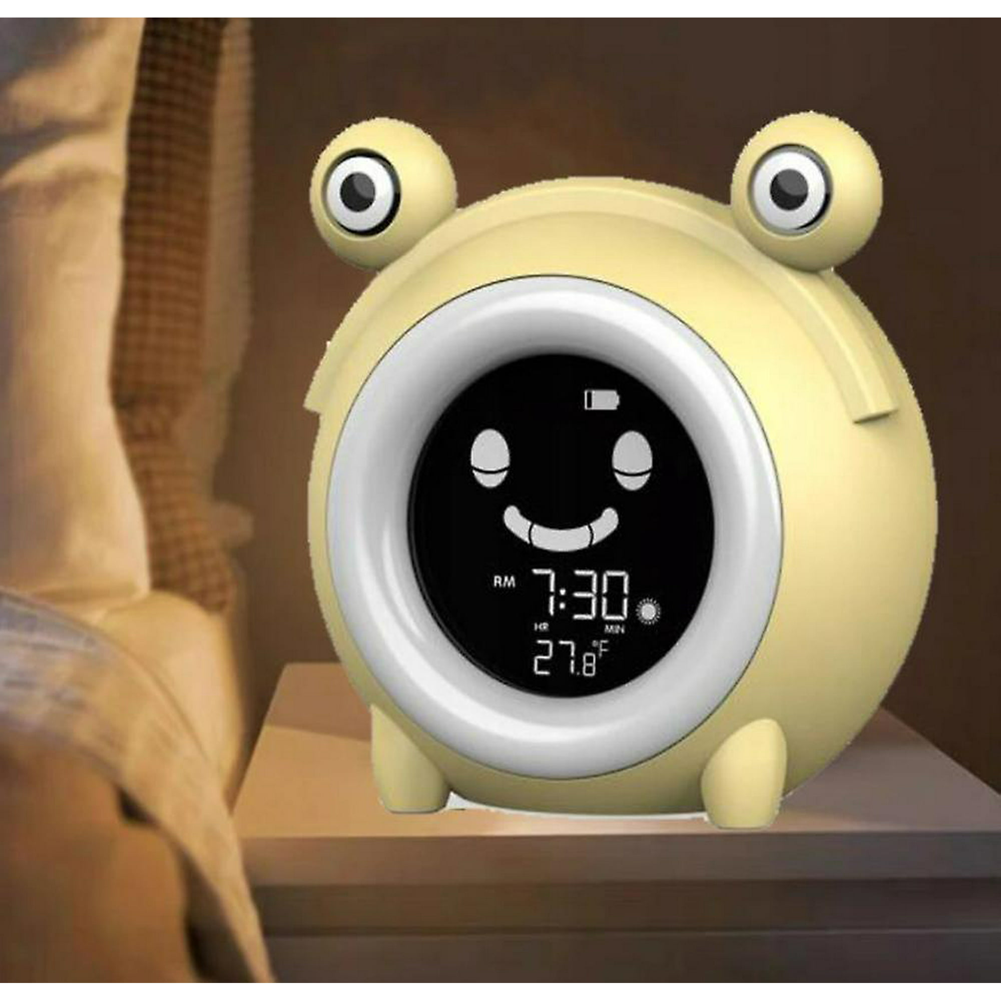 Despertador infantil con conejo, reloj digital para habitación infantil  (verde) TUNC Sencillez