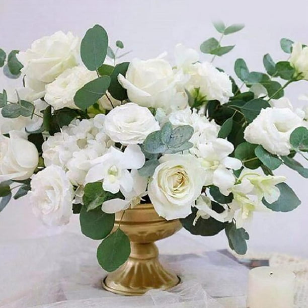 Jarrón para flores secas, arreglo floral, jarrones decorativos para sala de  , dormitorio, cocina, oficina, decoración de escritorio blanco Macarena  floreros decorativos