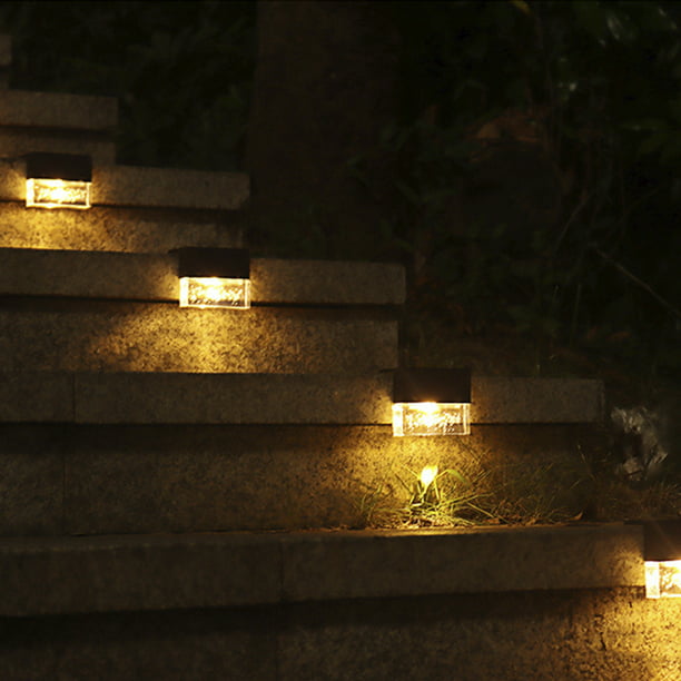 3 Luces Con Energía Sor Para Exteriores Para Escaleras, Lámpara De Led  Automática 3 piezas Baoblaze Luces de paso a prueba de agua