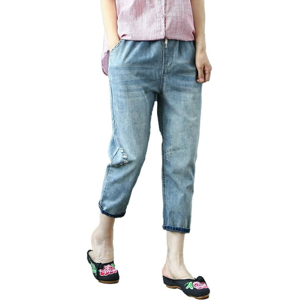 Gibobby Jeans dama cintura alta Pantalones de mezclilla con