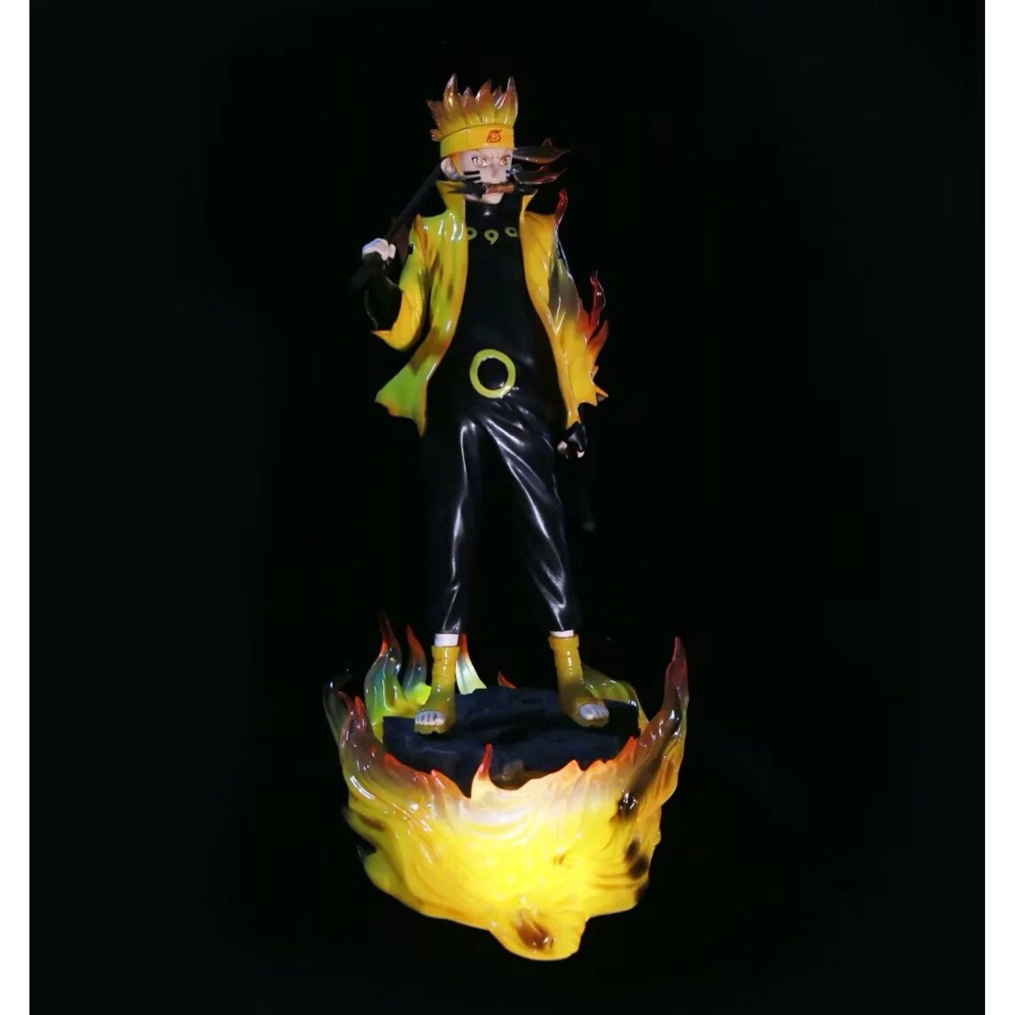 Naruto Gk Uzumaki Led Luminoso Ver Soporte Figuras De Acción De Anime Juguetes De 38cm Fivean 2617