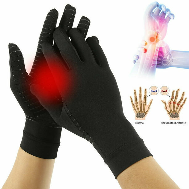 Artritis Guantes de compresión para las manos Cómodo Ajuste Transpirable  Alivie Los dolore Abanopi Guantes de compresión de dedos