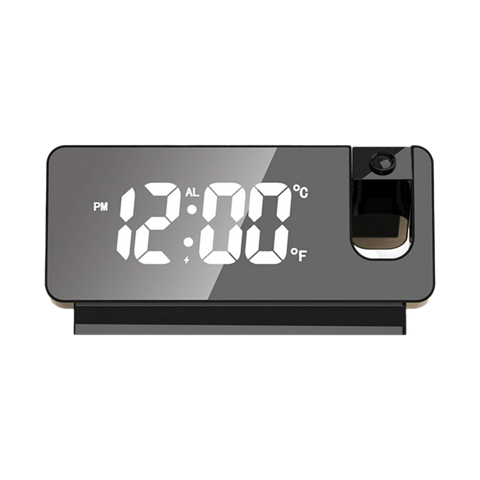 Reloj despertador Radio reloj despertador digital de 5.1 '', reloj  despertador con espejo, atenuador Tomshoo Blanco/Radio despertador