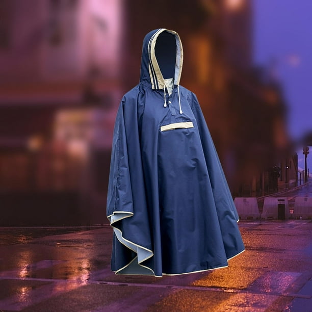 Elegante, ligero, reutilizable, para mujer, para hombre, impermeable,  abrigos de lluvia, poncho de manga larga, ropa impermeable para caminar  para Hugo Chubasquero con capucha