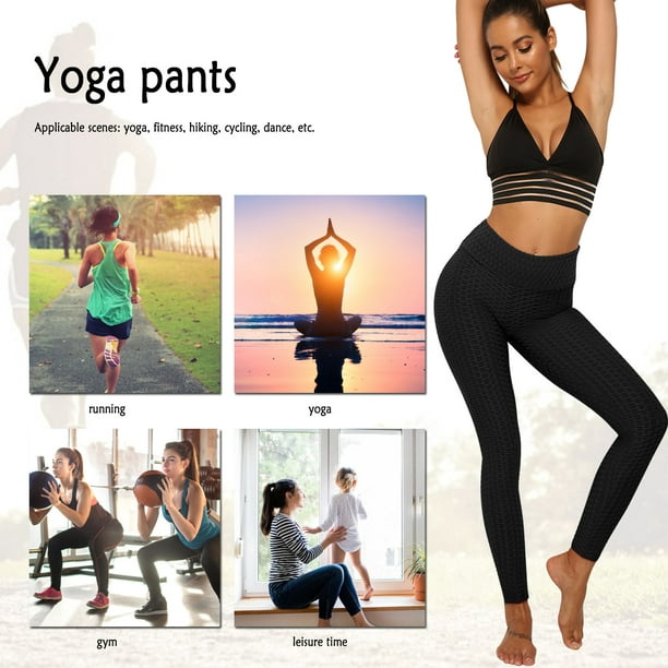 Fitness Pantalones de yoga para mujer Leggings push up de cintura alta sin  costuras para fitness (ne Ehuebsd Para Estrenar