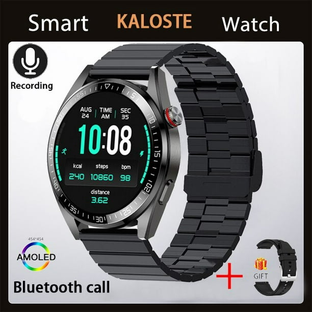 Reloj Inteligente para Hombre, pulsera con llamadas, Bluetooth