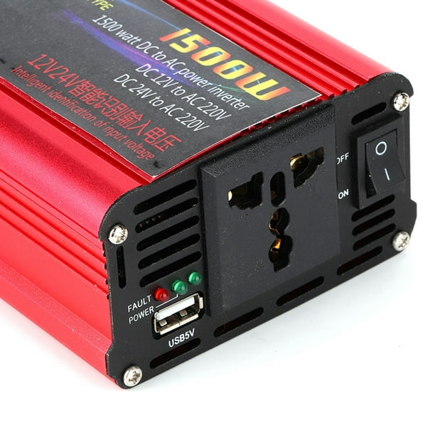 Convertidor Inversor 12v 220v 1500w Auto Usb