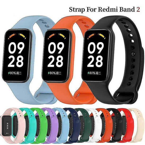  FitTurn Correa de reloj compatible con Xiaomi Redmi Band 2  Smartwatch, colorida correa de muñeca para Xiaomi Redmi Band2 pulsera  hombres mujeres accesorios de repuesto (paquete de 3 A) : Celulares
