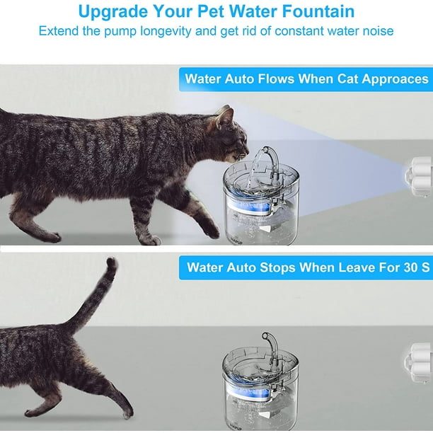 Sensor de movimiento Interruptor de fuente para gatos Bebedero para gatos  Dispensador de agua para p JFHHH pequeña
