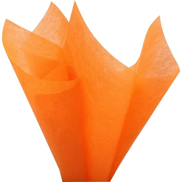 Papel kraft de 22 x 22 pulgadas, papel de regalo floral para ramos de  flores y arreglos (20 unidades) (naranja)