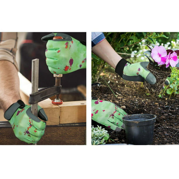 Par de guantes de jardinería para niños, guantes de trabajo de