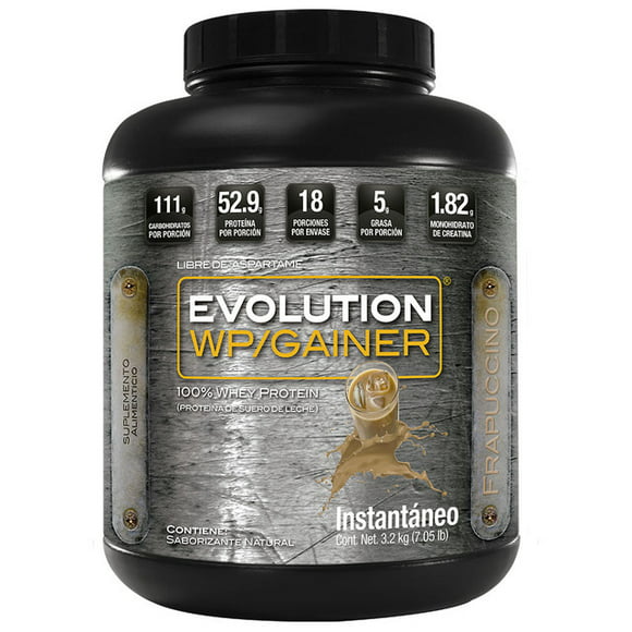 wp gainer sabor frapuccino bote 3200g evolution nutraceutical bote de 3200g