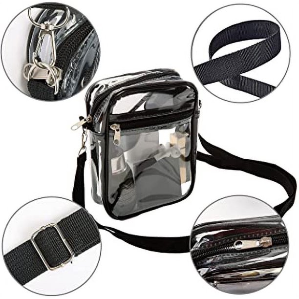 Bolso Transparente Deportiva para Hombre y Mujer Mochila de PVC Bolsa  Bandolera