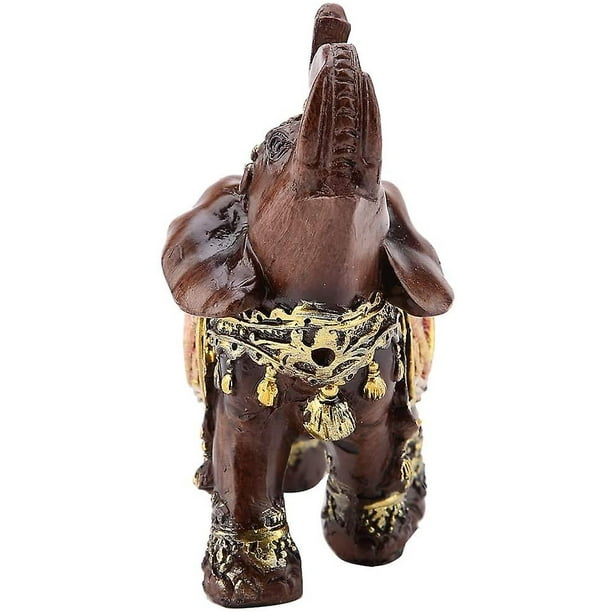 Elefante de la suerte, estatua de elefante, estatua de elefante verde Feng  Shui de la suerte, regalo de imagen de la fortuna, decoración del hogar