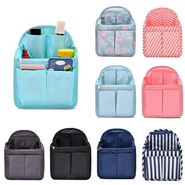 Mochila escolar, bolso medio, organizador, mochila de viaje, bolso interior  para mujer, mochila organizadora, bolsa de almacenamiento de gran  capacidad, azul oscuro
