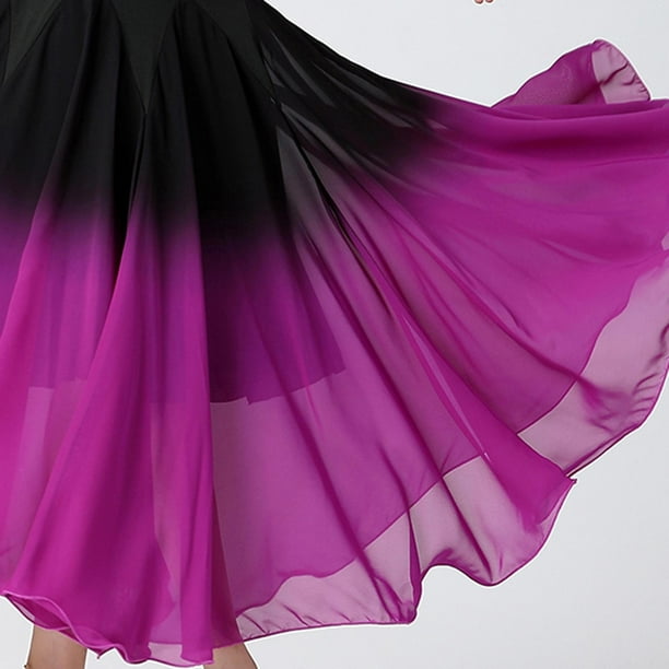 Falda de danza del vientre para mujer, Color sólido, danza