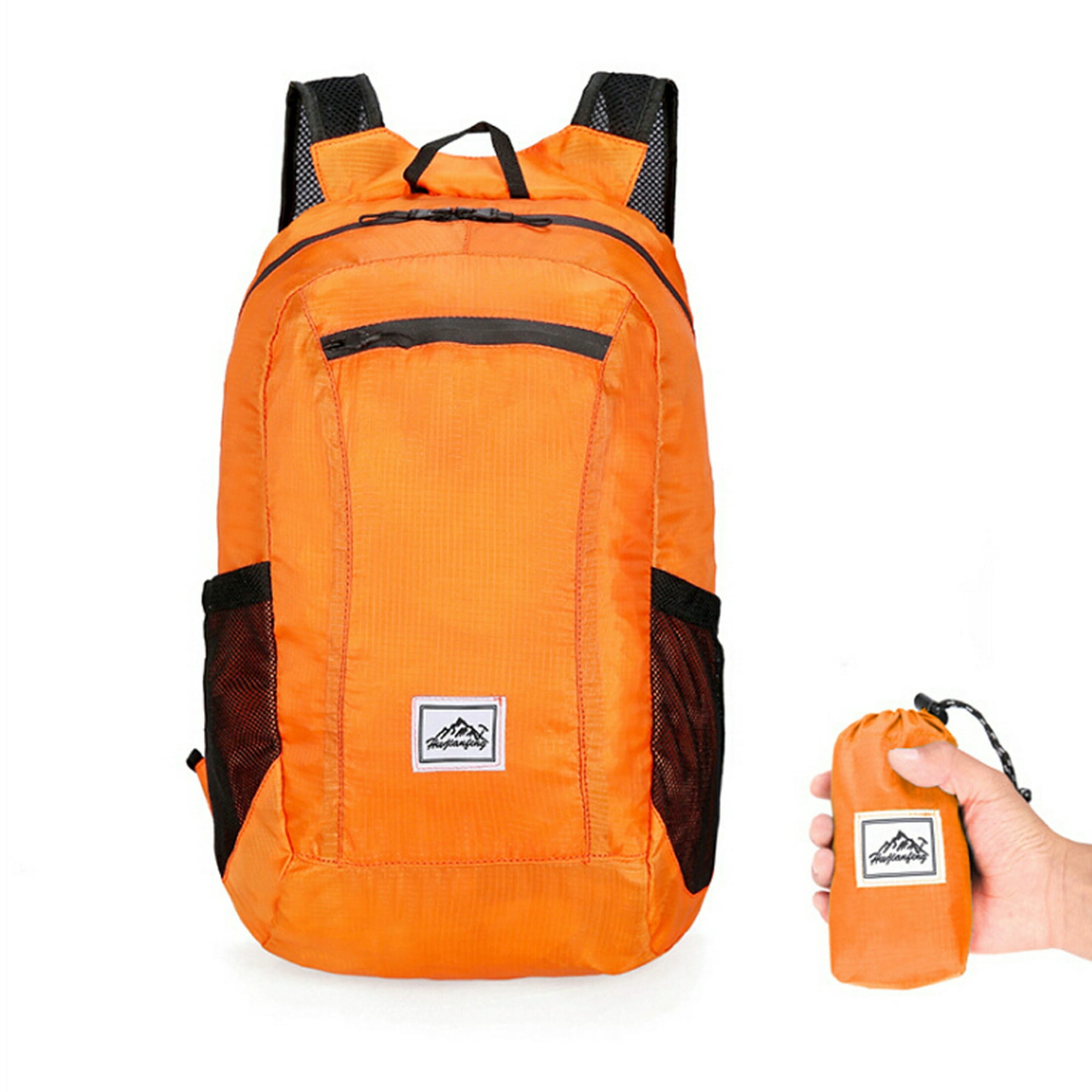 Bolsa de senderismo al aire libre mochila portátil ligera 20L plegable  impermeable paquete ultraligero plegable para Mujeres Hombres viajar  senderismo