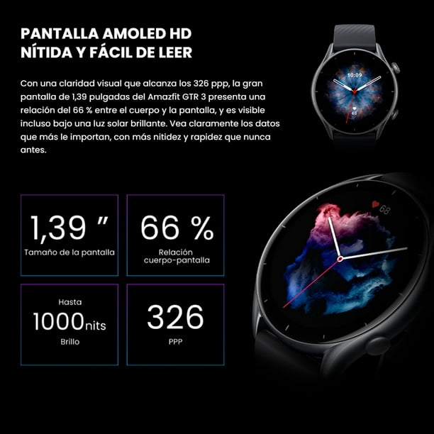 Amazfit-reloj inteligente Amazfit Active, dispositivo con pantalla HD  AMOLED de 1,75 pulgadas, batería de