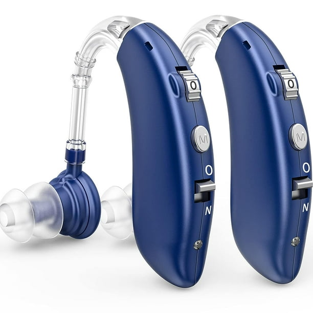  Kituwant Audífonos para personas mayores y adultos,  amplificador auditivo digital con volumen ajustable y reducción de ruido,  500 horas por batería y cepillo de limpieza para audífonos incluido : Salud  y